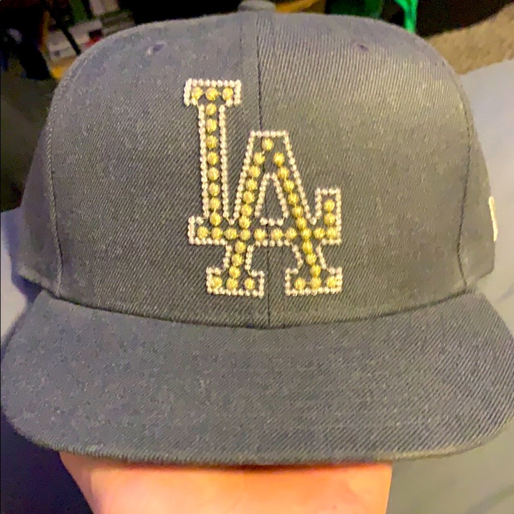 New Era 5950 flat brim Los Angeles Dodgers hat